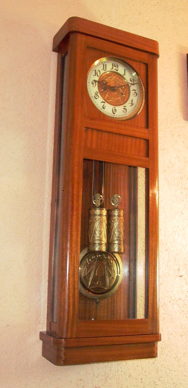 wunderschöner Jugendstil Regulator   Gustav Becker 1900