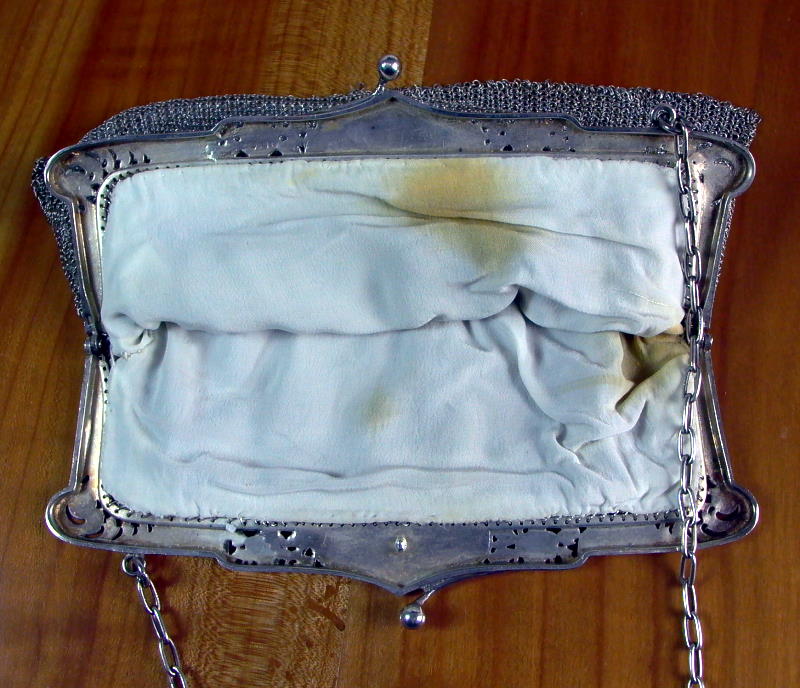 Silber Tasche   Jugendstil Abendtasche