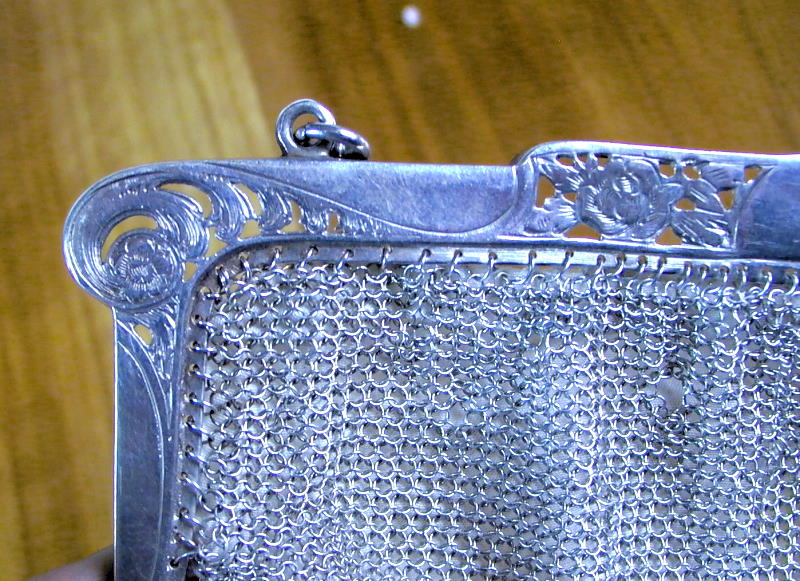 Silber Tasche   Jugendstil Abendtasche